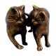 Bronze Tiger Cubs Together Statues