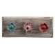 Mix Daffodils Ceramic Etched Wooden Hooks