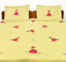 Light Green Cotton Bedsheet