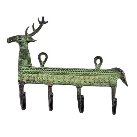 Bronze Deer Long Body Wall Hooks
