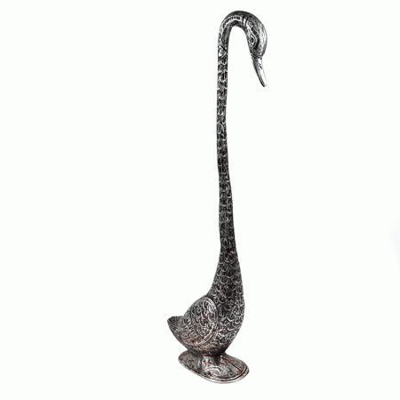 Long Necked Metal Garden Bird