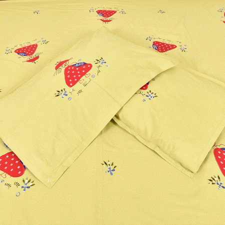 Light Green Cotton Bedsheet
