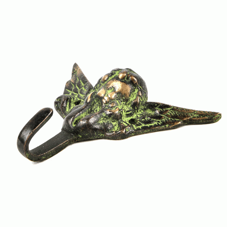 Bronze Wall Hooks Face and Wings