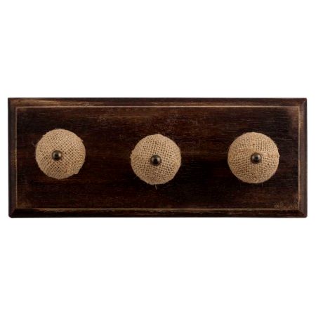 Beautiful Tossa Jute Wooden Hooks
