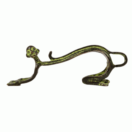 Bronze Monkey Face Door Handle with Patina