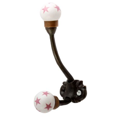 Pink Star Iron Hooks-EHG-99