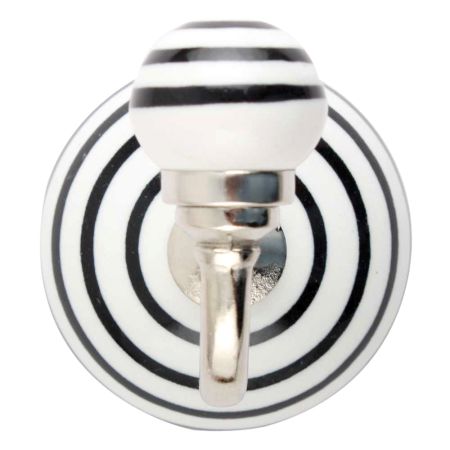 White Black Strip Hooks