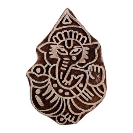 Set of 1 Piece New Wooden Printing Block