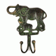 Black Bronze Elephant Wall Hooks