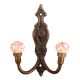 Red Floral Ceramic Iron Hooks