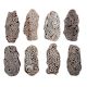 Set of 8 Piece New Mix Wooden Printing Block