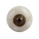 Cream White Dot Small Dresser Knob