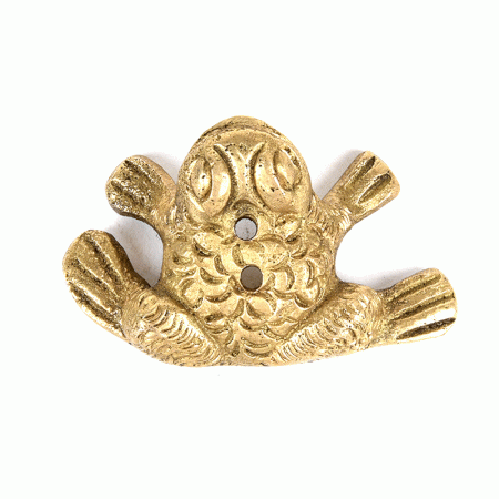 Brass Frog Statue Good Luck Charm
