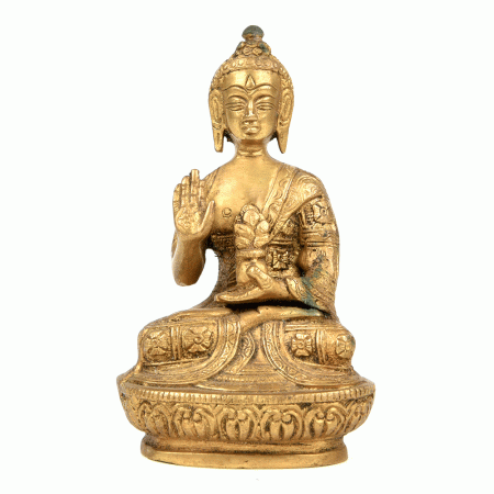 Buddhist Decor Brass Art Thinking Buddha Statue