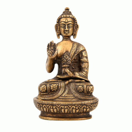 Brass Made Meditating Buddha Statues