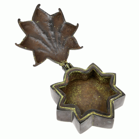 Bronze Jewellery Box in Flower Shaped form