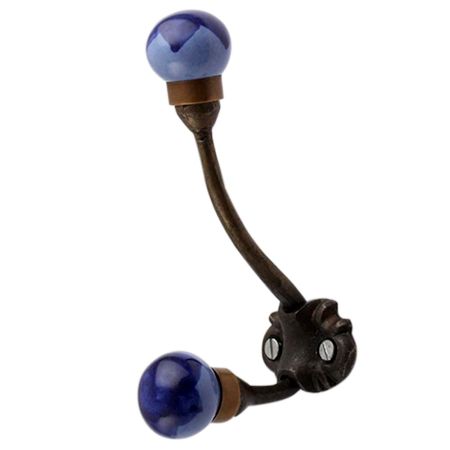 Navy Blue Ceramic Iron Hooks-EHG-90