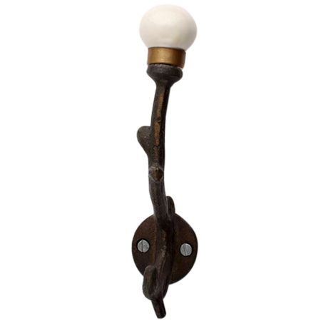 Solid Cream Ceramic Tree Hooks-EHG-92
