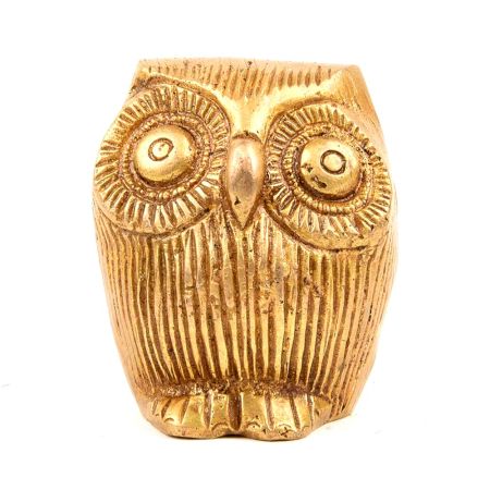 Brass Owl Detailed Figurine