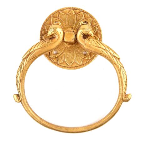 Brass Peacock Shape Towel Ring/Door Handle