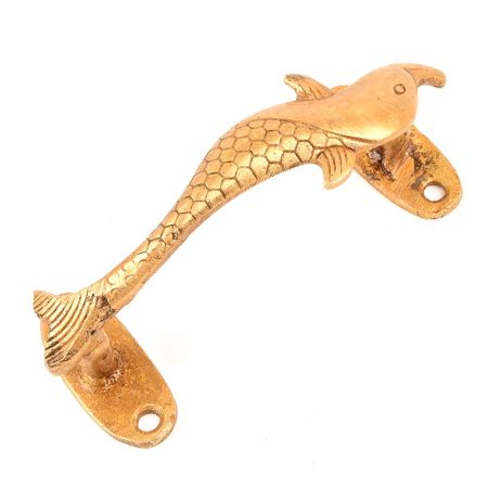 Ethnic Brass Dolphin Door Handle
