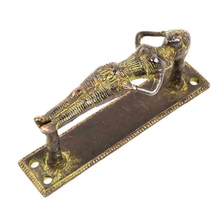 Black Bronze Tribal Female Door Handle