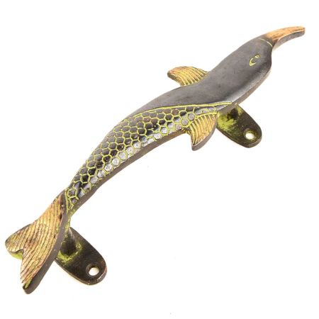 Black Dolphin Bronze Brass Door Handle