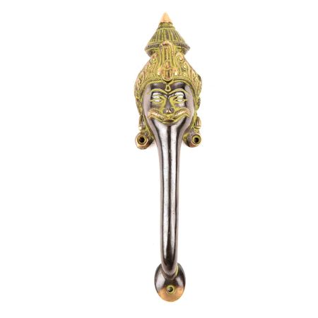 Brass Black Man with Long Neck Door Handle