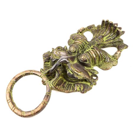 Black Bronze Demon Face Door Knocker