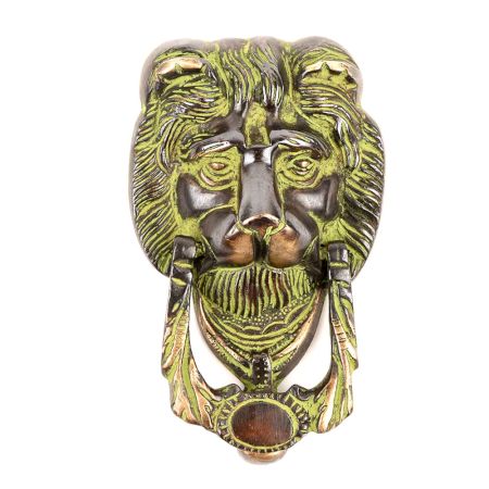 Black Bronze Door Knocker Lion