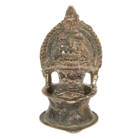 Hindu Laxmi Lamp Traditional Indian Ethnic Ritual Bronze Rare