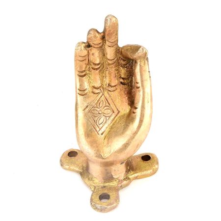 Brass Buddha Hand Door Handles (Meditation Pose)