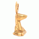 Handmade Bronze Deer Figurine in Sitting Position