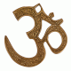 Om, Hindu Small Spiritual Brass Wall Decor
