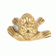 Brass Frog Statue Good Luck Charm