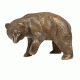 Bronze Sculpture Wild Animal Brown Bear Statue