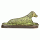 Bronze Sitting Dog Statue