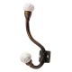 White Etched Ceramic Iron Hooks-EHG-93