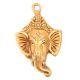 Ethnic Brass Ganesha Mask Wall Hanging