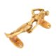 Woman Door Handle Brass Golden Figurine