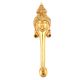 Golden Brass Man Face Statue Door Handle