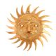Tribal Surya (Sun) Wall Hanging (Brass Statue)