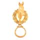 Horse Floral Solid Brass Towel Ring/Door Knocker