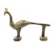 Vintage Brass Peacock Door Handle