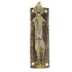 Black Green Tribal Man Standing Door Handle