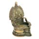 Bronze Oil Lamp with Lakshmi Motif