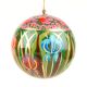 Green Colorful  Hand Painted Paper Mache Christmas Decorations