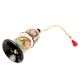 Yellow Design Tree Decoration Christmas Bell Hand Painted Paper Art Paper Mache