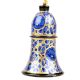 Blue Paper Mache Hand Painted Bell  Christmas Tree Decoration