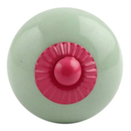 Solid Light Green Pink Fitting Ceramic Knob